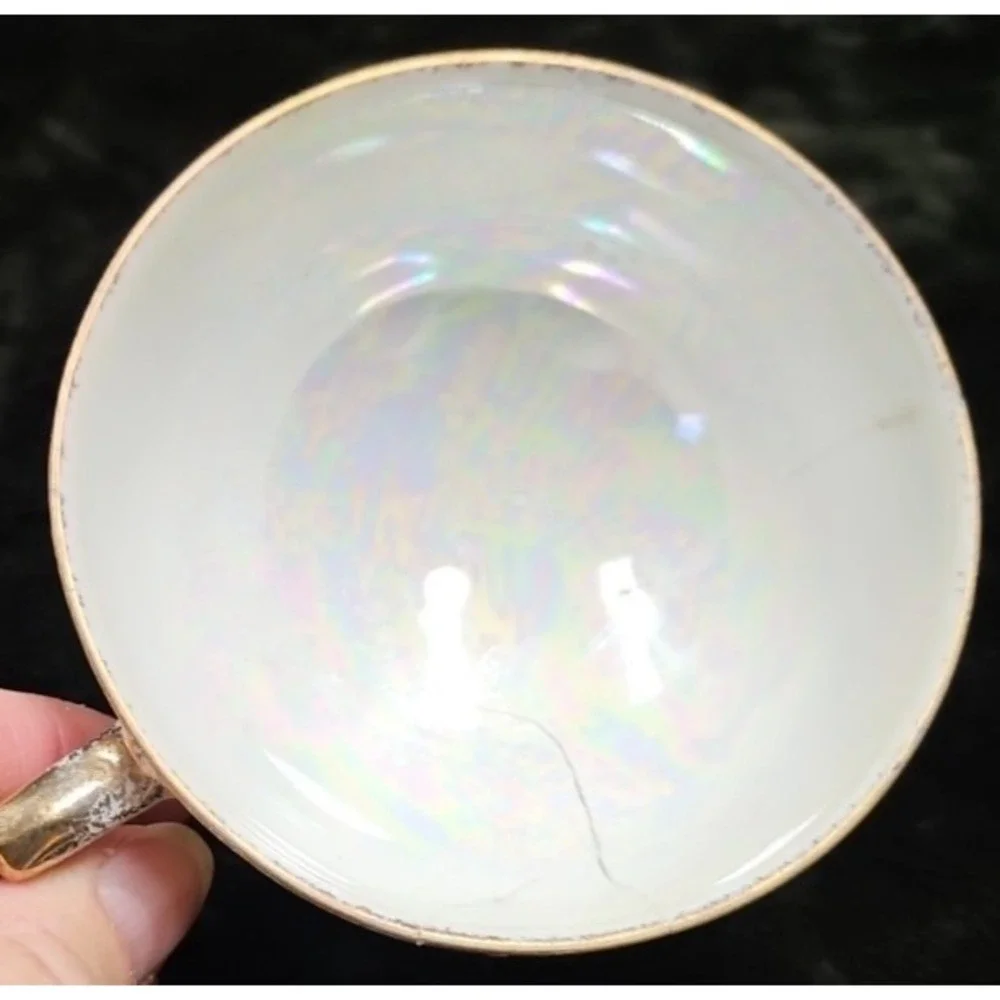 Vintage Royal Ashley Fine China Saucer, Teacup is cracked but‎ I will add it.